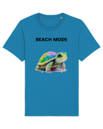 Broasca testoasa pictata in acuarela cu mesajul  Beach Mode Tricou mânecă scurtă Unisex Rocker