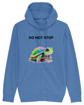 Broasca testoasa pictata in acuarela cu mesajul Do Not Stop Bright Blue