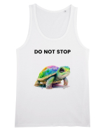 Broasca testoasa pictata in acuarela cu mesajul Do Not Stop Maiou Bărbat Runs
