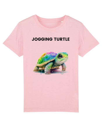 Broasca testoasa pictata in acuarela cu mesajul Jogging Turtle Cotton Pink