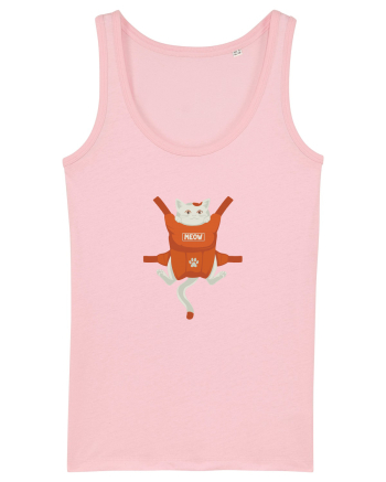 Cat backpack Cotton Pink