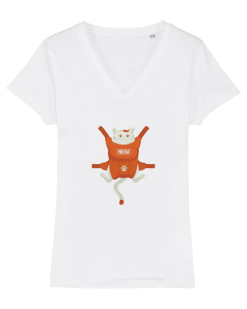 Cat backpack White