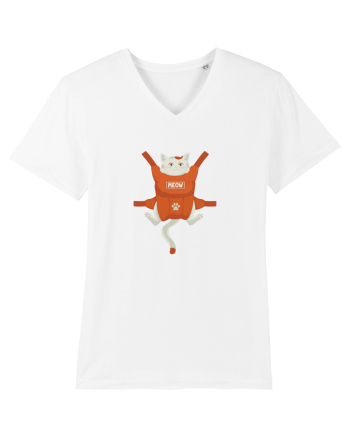 Cat backpack White
