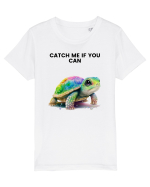 Broasca testoasa pictata in acuarela cu mesajul Catch Me If You Can Tricou mânecă scurtă  Copii Mini Creator