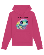 Broasca testoasa pictata in acuarela cu mesajul I'm not fast Hanorac Unisex Drummer
