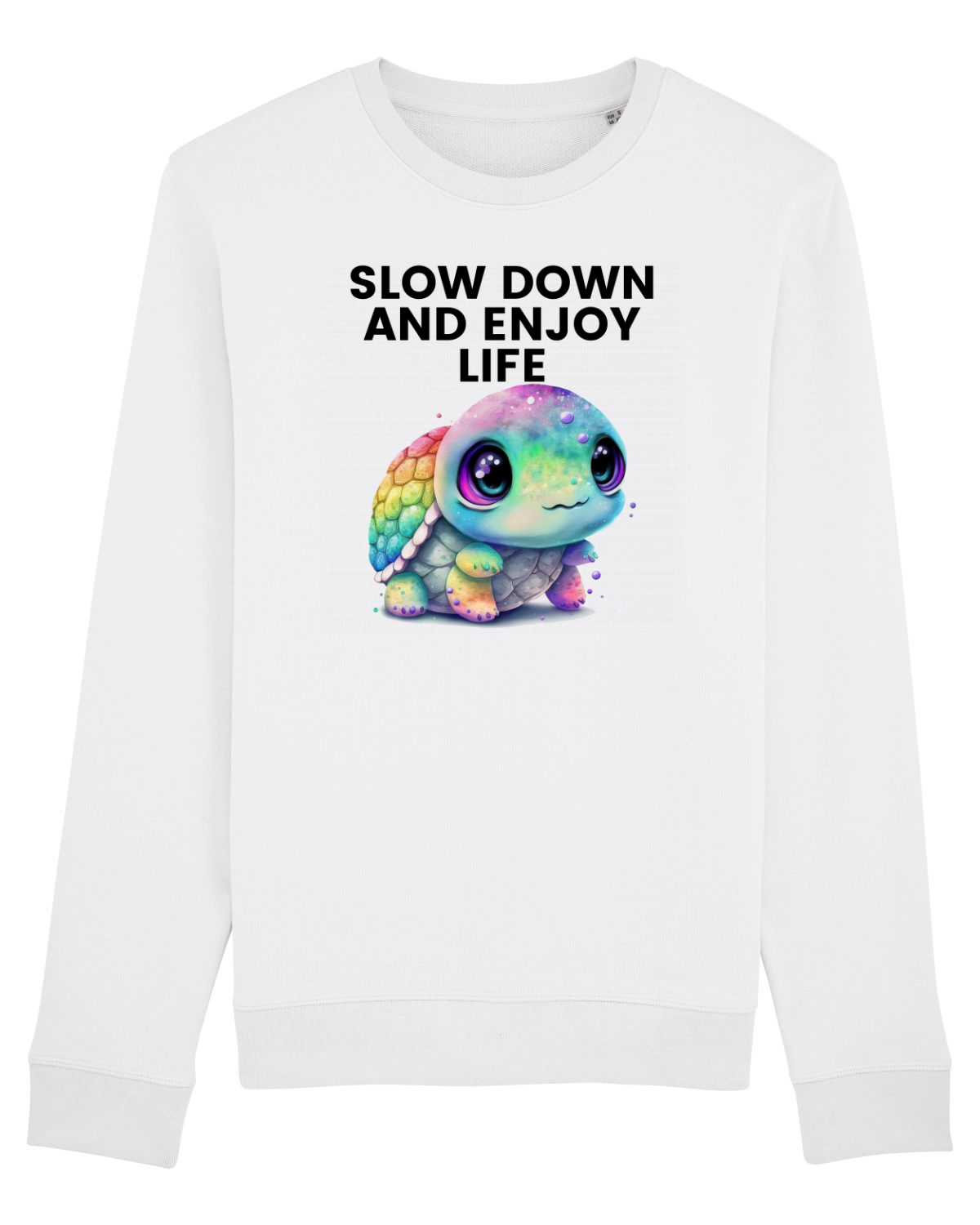 Bluză mânecă lungă Unisex Rise White