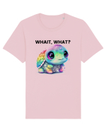 Broasca testoasa pictata in acuarela cu mesajul Wait, What? Tricou mânecă scurtă Unisex Rocker