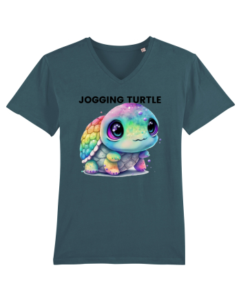 Broasca testoasa pictata in acuarela cu mesajul Jogging Turtle Stargazer