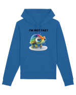 Broasca testoasa pictata in acuarela cu mesajul I'm not fast Hanorac Unisex Drummer