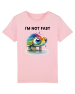 Broasca testoasa pictata in acuarela cu mesajul I'm not fast Tricou mânecă scurtă  Copii Mini Creator