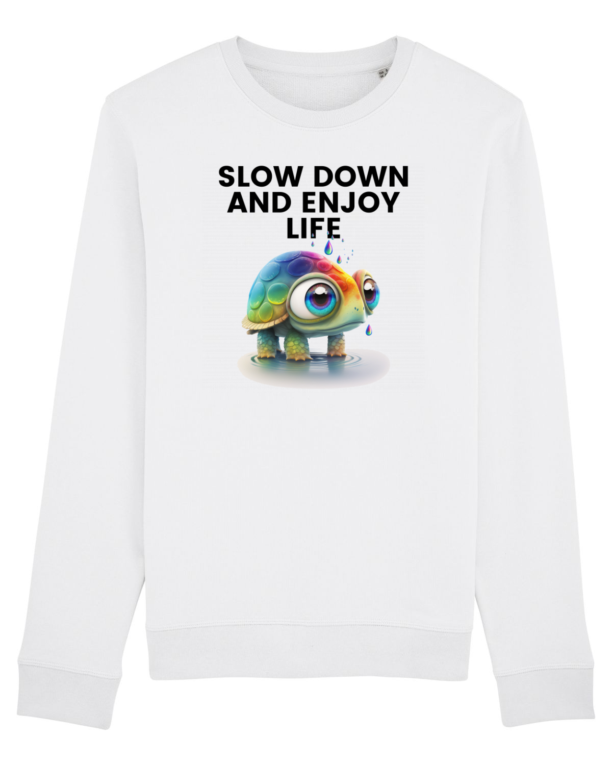 Bluză mânecă lungă Unisex Rise White