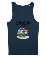 Broasca testoasa pictata in acuarela cu mesajul  Slow Down and Enjoy Life Maiou Bărbat Runs