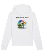 Broasca testoasa pictata in acuarela cu mesajul  Time is an Illusion Hanorac Unisex Drummer