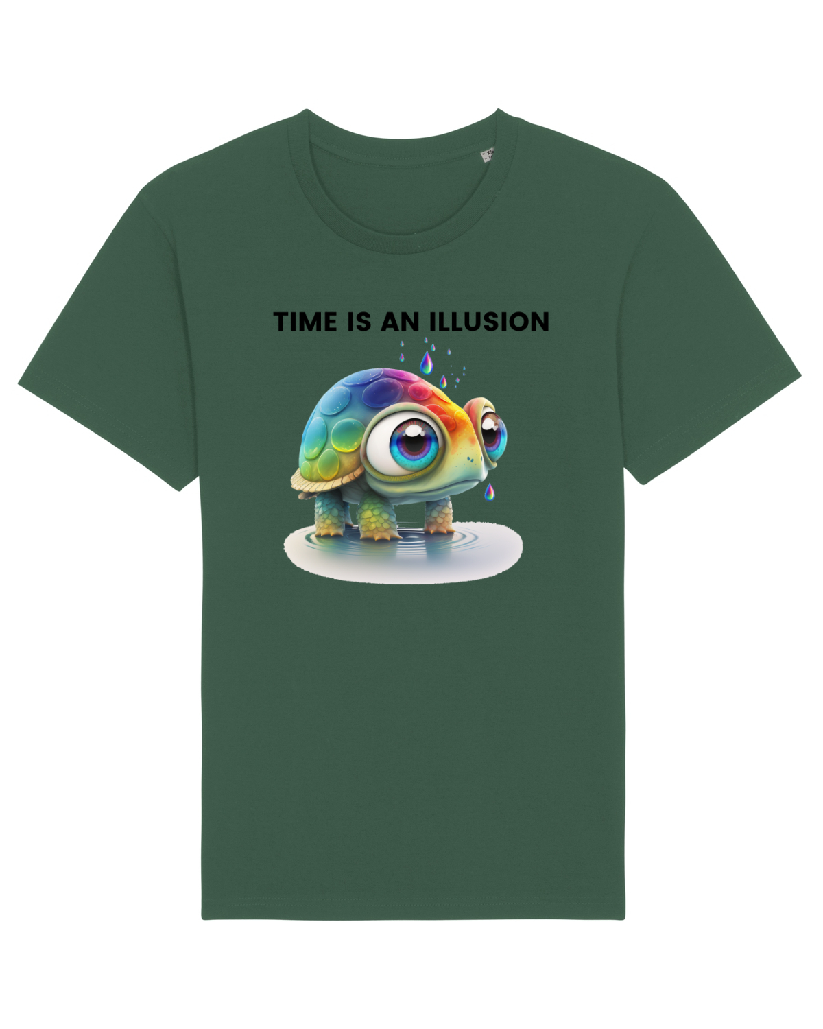 Tricou mânecă scurtă Unisex Rocker Bottle Green