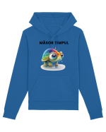 Broasca testoasa pictata in acuarela cu mesajul  Masor Timpul Hanorac Unisex Drummer