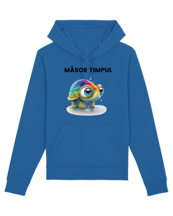Broasca testoasa pictata in acuarela cu mesajul  Masor Timpul Royal Blue