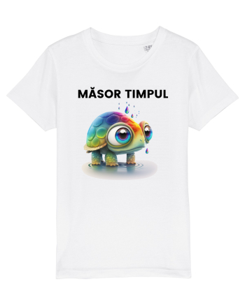 Broasca testoasa pictata in acuarela cu mesajul  Masor Timpul White