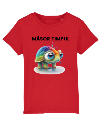Broasca testoasa pictata in acuarela cu mesajul  Masor Timpul Red