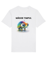 Broasca testoasa pictata in acuarela cu mesajul  Masor Timpul Tricou mânecă scurtă Unisex Rocker