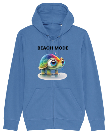 Broasca testoasa pictata in acuarela cu mesajul  Beach Mode Bright Blue