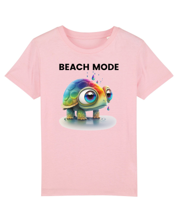 Broasca testoasa pictata in acuarela cu mesajul  Beach Mode Cotton Pink