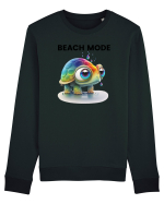 Broasca testoasa pictata in acuarela cu mesajul  Beach Mode Bluză mânecă lungă Unisex Rise