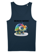 Broasca testoasa pictata in acuarela cu mesajul  Beach Mode Maiou Bărbat Runs