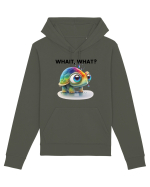 Broasca testoasa pictata in acuarela cu mesajul Wait, What? Hanorac Unisex Drummer