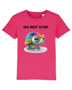 Broasca testoasa pictata in acuarela cu mesajul Do Not Stop Tricou mânecă scurtă  Copii Mini Creator