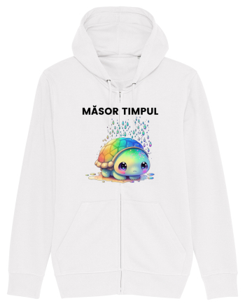 Broasca testoasa pictata in acuarela cu mesajul  Masor Timpul White
