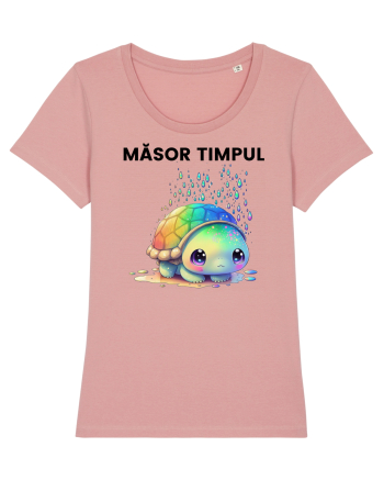 Broasca testoasa pictata in acuarela cu mesajul  Masor Timpul Canyon Pink