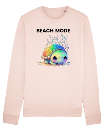 Broasca testoasa pictata in acuarela cu mesajul  Beach Mode Candy Pink