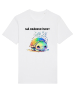 Broasca testoasa pictata in acuarela cu mesajul Ma grabesc Incet Tricou mânecă scurtă Unisex Rocker