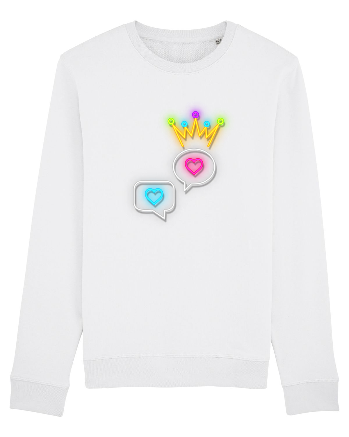 Bluză mânecă lungă Unisex Rise White