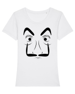 Money Heist Tricou mânecă scurtă guler larg fitted Damă Expresser