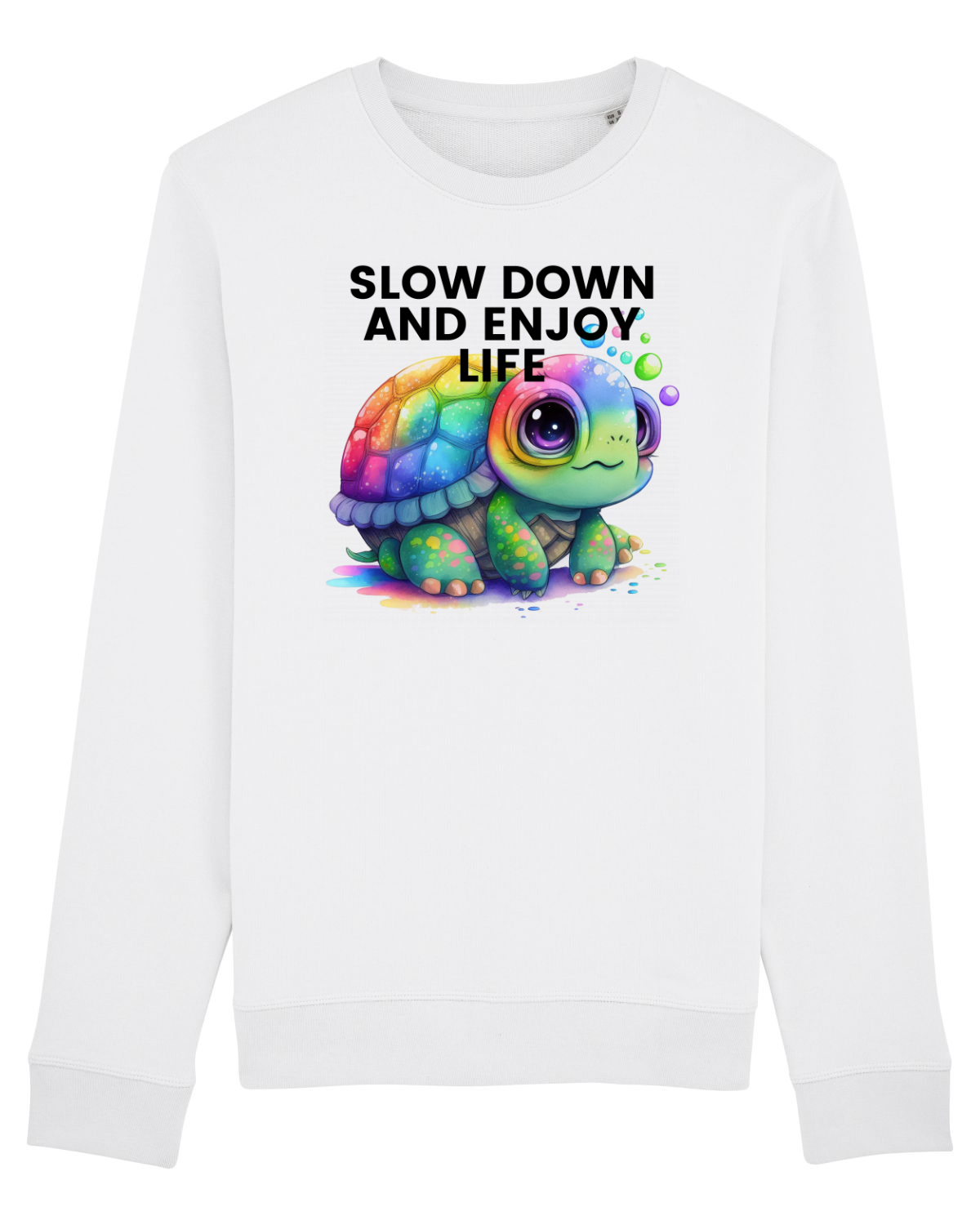 Bluză mânecă lungă Unisex Rise White