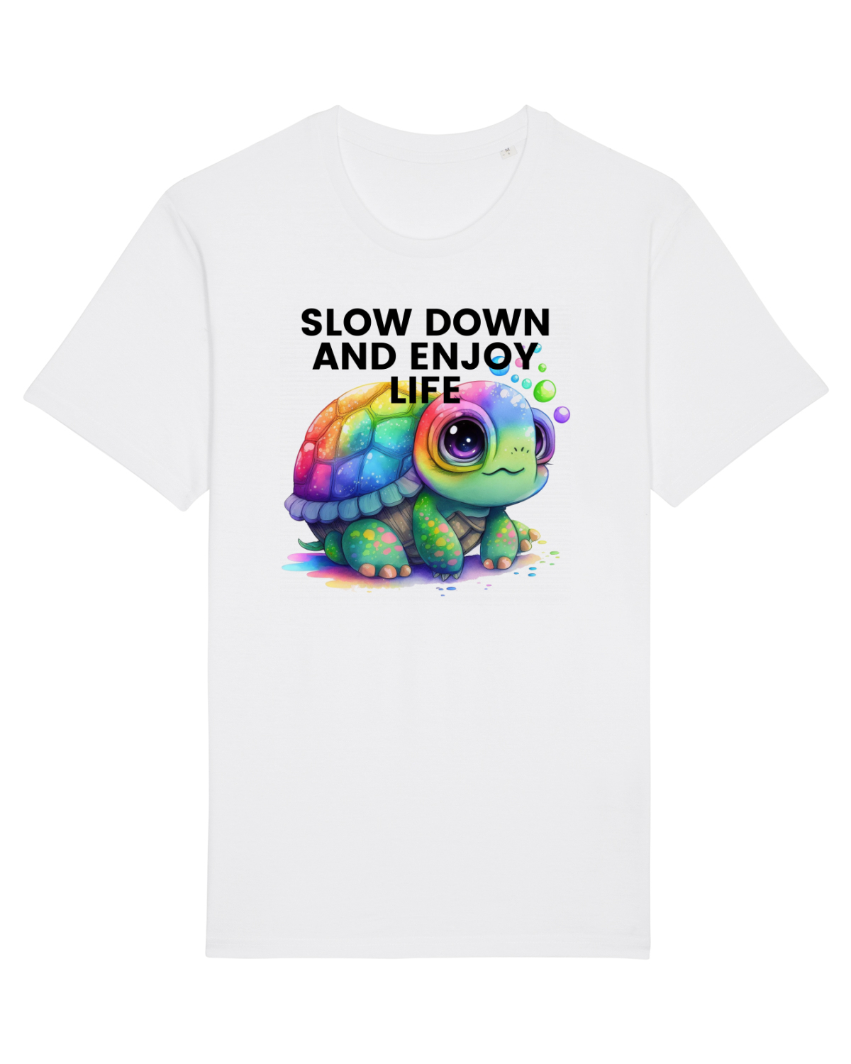 Tricou mânecă scurtă Unisex Rocker White