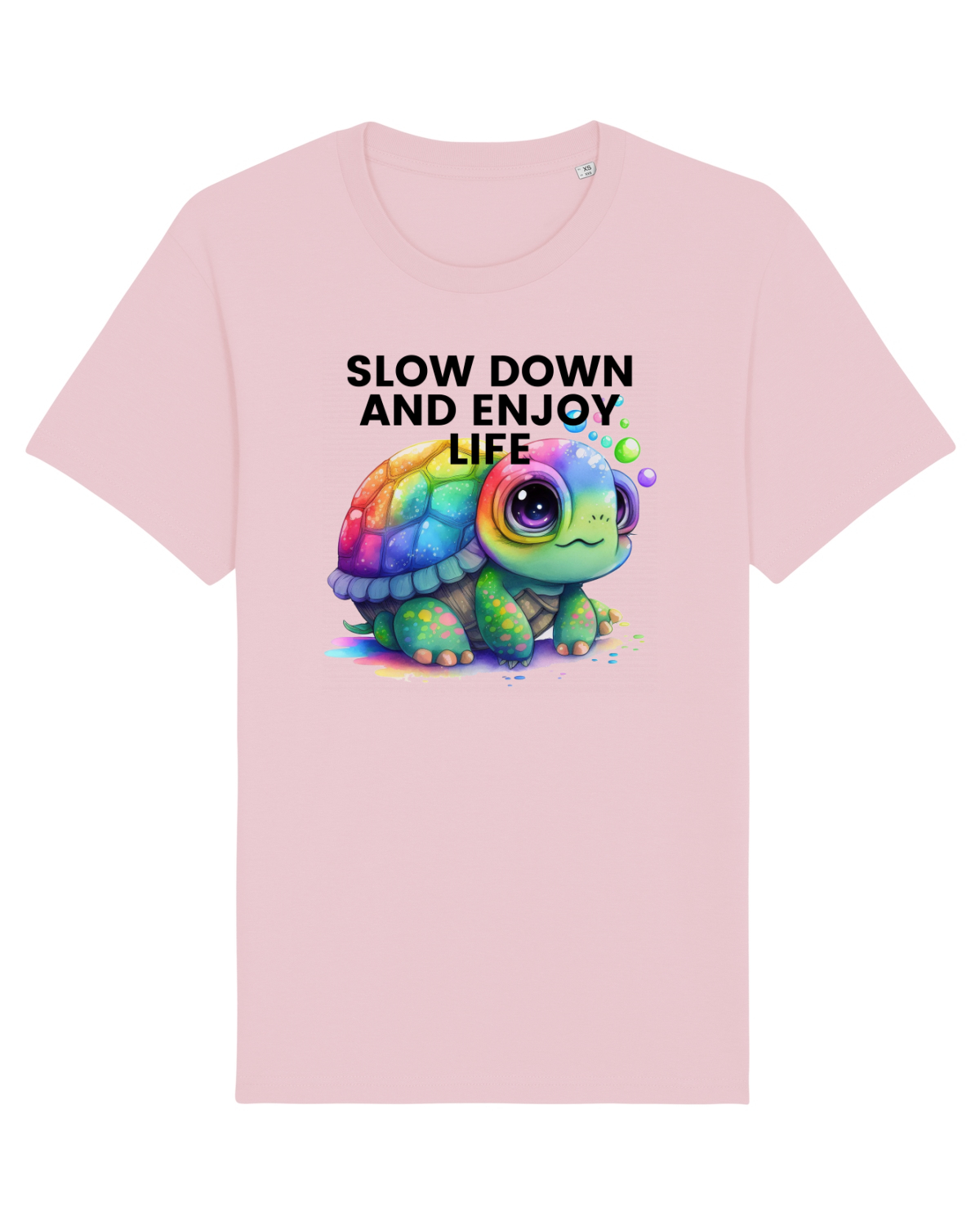 Tricou mânecă scurtă Unisex Rocker Cotton Pink