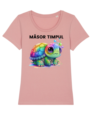 Broasca testoasa pictata in acuarela cu mesajul  Masor Timpul Canyon Pink