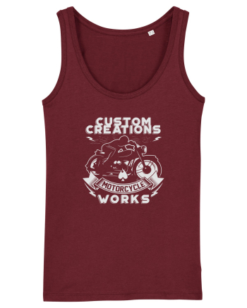 Custom Motorcycle Burgundy