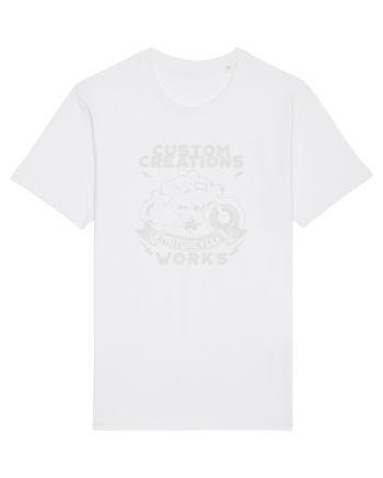 Custom Motorcycle White