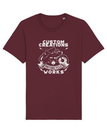 Custom Motorcycle Burgundy
