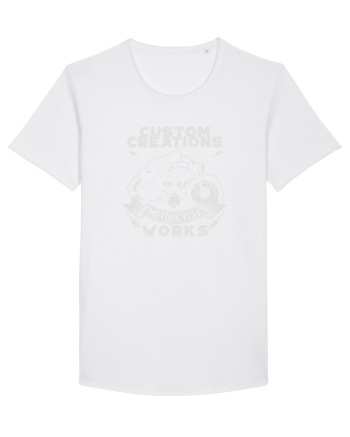 Custom Motorcycle White
