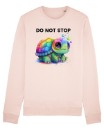 Broasca testoasa pictata in acuarela cu mesajul Do Not Stop Bluză mânecă lungă Unisex Rise