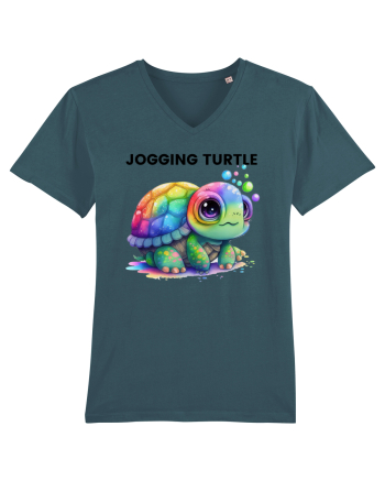 Broasca testoasa pictata in acuarela cu mesajul Jogging Turtle Stargazer