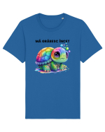 Broasca testoasa pictata in acuarela cu mesajul Ma grabesc Incet Tricou mânecă scurtă Unisex Rocker