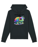 Broasca testoasa pictata in acuarela cu mesajul Catch Me If You Can Hanorac Unisex Drummer