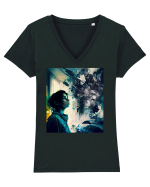DIGITAL ART 53 Tricou mânecă scurtă guler V Damă Evoker