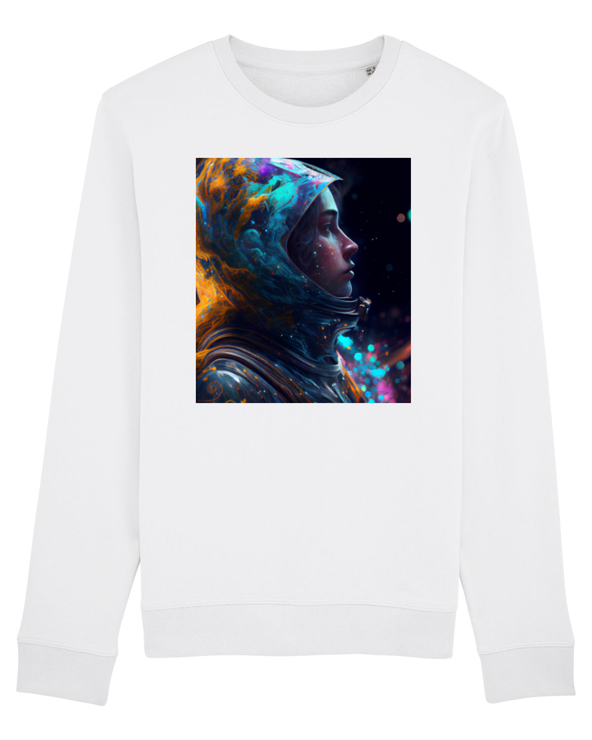 Bluză mânecă lungă Unisex Rise White