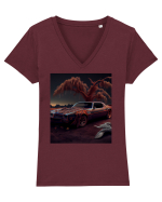 DIGITAL ART 57 Tricou mânecă scurtă guler V Damă Evoker